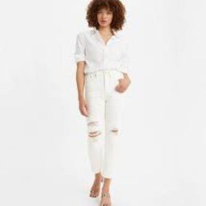 Levi’s Premium, White Wedgie Tapered (2018), Capital E, 29x28, NWT, $98 MSRP